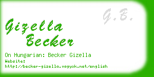 gizella becker business card